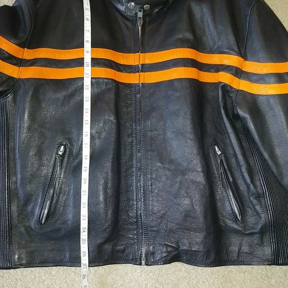 UGC HOT LEATHERS 3M MOTORCYCLE JACKET ZIPOFF VEST - Picture 2 of 16